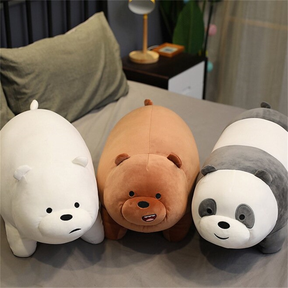 หมอนตุ๊กตาหมีแพนด้าสามตัว ของเล่นสําหรับเด็ก