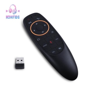 G10s แอร์เมาส์ รีโมตควบคุมด้วยเสียง 2.4G ตัวรับสัญญาณ USB สําหรับ Android TV BOX PC Gyro Sensing Mini Wireless Smart Remote