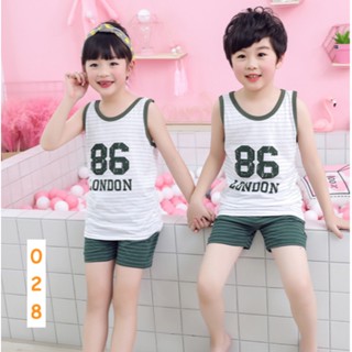 NBB-028 ชุดเด็ก เสื้อแขนกุด+กางเกงขาสั้น