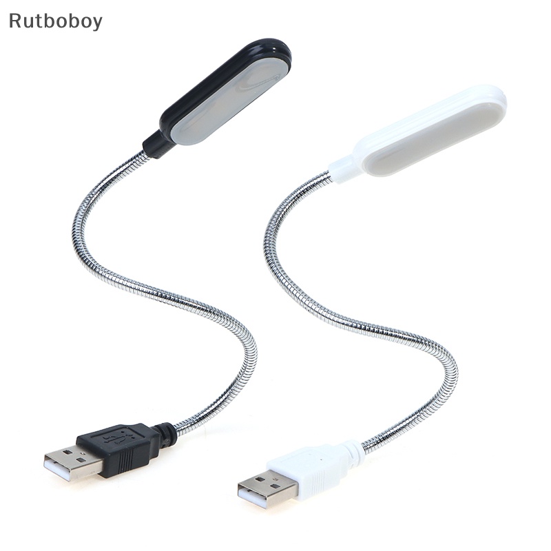 [Rut] โคมไฟตั้งโต๊ะอ่านหนังสือ USB LED ขนาดเล็ก ยืดหยุ่น สําหรับ PC COD