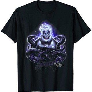 【เสื้อยืดใหม่】JFUเสื้อยืดแขนสั้น พิมพ์ลายการ์ตูน Villains Ursula Dark Portrait แฟชั่นสําหรับเด็กผู้ชาย และเด็กผู้หญิง นํ