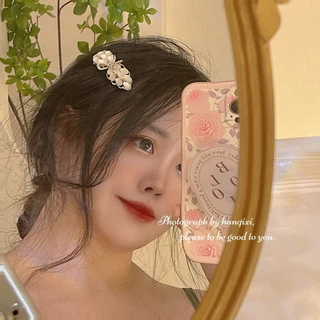 MYPINK 💕คลิปติดผม คลิปหนีบผมโอปอล เรียบ หรู ดูดี กิ๊บติดผมผู้หญิง