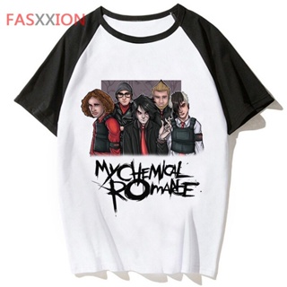 เสื้อยืด พิมพ์ลายกราฟิก My Chemical Romance Y2K สไตล์สตรีท สําหรับผู้หญิง