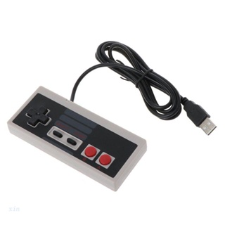 Xi ปลั๊กจอยเกม USB พลาสติก สีดํา และสีเทา สําหรับ NES PC Windows ใหม่