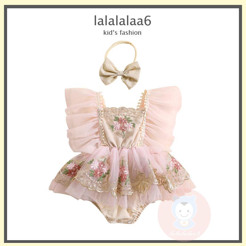 Laa6-0-18 เดือนทารกแรกเกิดสาวแขนกุดลายสก๊อต Patchwork Romper พร้อม Bowknot Hairband เสื้อผ้า