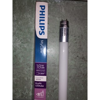 อะไหล่หลอดไฟ PHILIPS หลอดไฟEcofit LED Tube 20W หลอดนีออนอีโคฟิตT8 8W 10W(หลอดสั้น 60CM) 18W 20W (หลอดยาว 120CM)