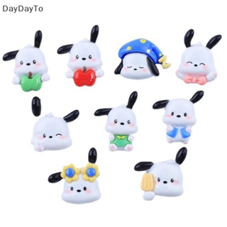 Daydayto แผ่นเรซิ่น ลายการ์ตูนอนิเมะ Sanrios Pochacco น่ารัก DIY อุปกรณ์เสริม สําหรับทํางานฝีมือ 10 ชิ้น