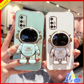 เคส Vivo V17 V27 5G  V15 V19 V20 SE V25 V25E V23 5G เคสโทรศัพท์มือถือ ลายนักบินอวกาศ พร้อมขาตั้ง สําหรับ YHY