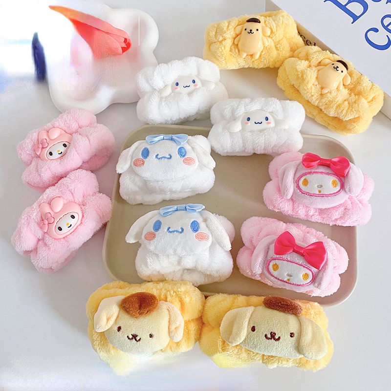 ปลอกแขน ลายการ์ตูน Hello Kitty Kuromi Cinnamoroll Mymelody Pompompurin Sanrio Kawaii น่ารัก กันเปียก ของขวัญ สําหรับล้างหน้า