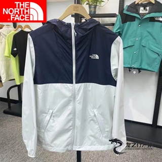 เสื้อแจ็กเก็ตกันลม ปักลายโลโก้ The North Face กันน้ํา เหมาะกับใส่กลางแจ้ง สําหรับผู้ชาย