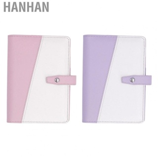 Hanhan A6 Budget Binder Multifunctional Compartment Design Portable PU Leather Notebook Binder for Office