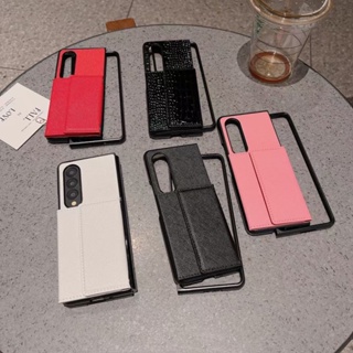 เคสโทรศัพท์หนัง ฝาพับ พร้อมช่องใส่บัตร หรูหรา สําหรับ Samsung Galaxy Z Fold 3 5G Fold 4