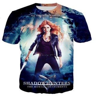 เสื้อยืด พิมพ์ลายทีวี Shadowhunters สไตล์ฮาราจูกุ สตรีท