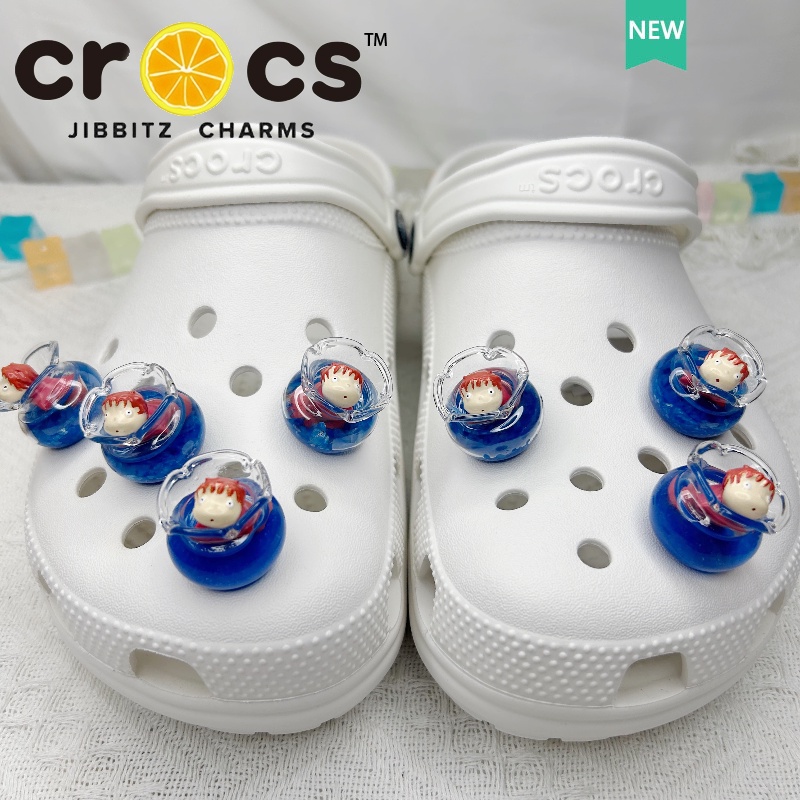 JIBBITZ cross charms ตัวติดรองเท้า Ponyoเรืองแสง ตัวติดรองเท้า cross