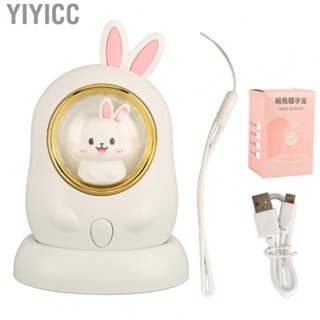 Yiyicc   Cute  Rabbit Shape Fast Heating USB Rechargeable Automatic Power Off Protection with Base Lanyard for Outdoor