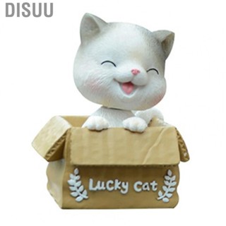 Disuu Car Dashboard Lucky  Decor  Durable Cute Cartoon Decorative Shaking Head  Ornament  for Store Shelf