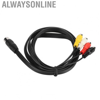 Alwaysonline 5 Pin Male Din to 4 RCA Female Cable Professional DIN 5 Pin to RCA Conversion Cord for CD  VCR DVD Phono  4.9ft