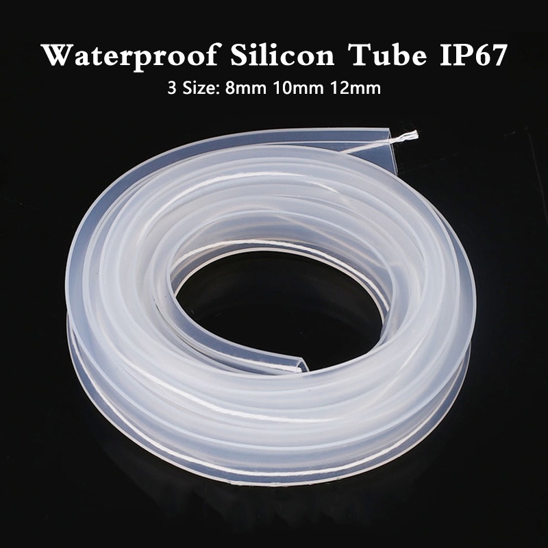 ท่อซิลิโคนใส Led 8 มม. 10 มม. 12 มม. IP67 กันน้ํา 5 เมตร 10 เมตร สําหรับแถบไฟ Led 5050 3528 5630 Ws2801 Ws2811 Ws2812b