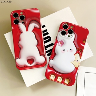 VIVO X90 X80 X70 X60 X50 Pro 5G เคสวีโว่ สำหรับ Case Cartoon Rabbit เคส เคสโทรศัพท์ เคสมือถือ Full Cover Hard Phone Cases Casing