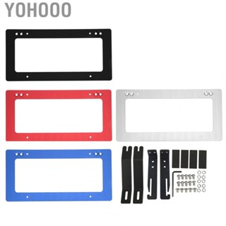 Yohooo License Number  Frame  Weathreproof  License  Mount Bracket Rustproof  for Automotive