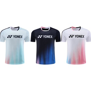 ใหม่ Yonex เสื้อยืดกีฬาแบดมินตัน ระบายอากาศ แห้งเร็ว 6511 2023