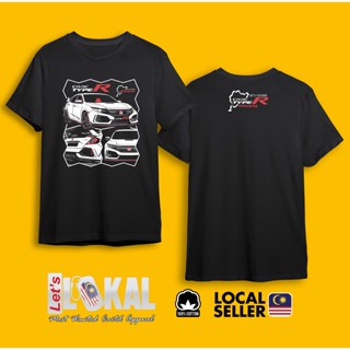 เสื้อยืดผ้าฝ้าย คุณภาพสูง พิมพ์ลาย HONDA CIVIC FK8 TYPE R MOTORSPORT