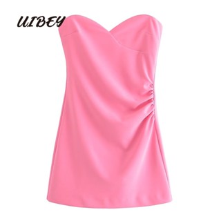 Uibey ขายส่ง ชุดมินิเดรส จับจีบ เซ็กซี่ 2463