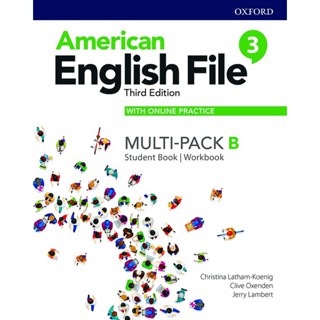 Bundanjai (หนังสือ) American English File  3rd ED 3B : Student Book+Workbook Multi-Pack with Online Practice (P)