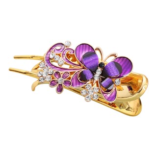 Women Stylish Long Girls Delicate Thick Wear Resistance Strong Hold No Slip Rhinestone Flower For Styling Hair Clip