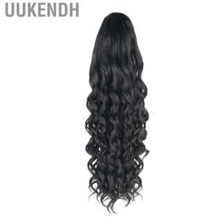 Uukendh Hair Extension Ponytail  20 Inch Long Wavy Ponytail Lightweight  for Dating