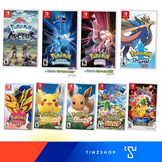 Nintendo Switch 9 Pokemon Game  นินเทนโดสวิทซ์ ชุด 9 เกม โปเกมอน 9 ภาค ขายดี Arceus ใหม่ล่าสุด