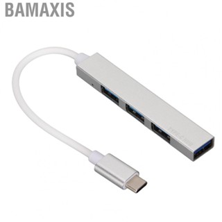 Bamaxis USBType C Hub 4 in 1 Type C to USB 2.0 USB 3.0 Mini Portable Silver Docking Station for Desktop