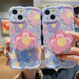 เคสโทรศัพท์มือถือ ลายภาพวาดสีน้ํามัน รูปดอกไม้น่ารัก แฟชั่นฤดูร้อน สําหรับ IPhone 14promax 13 14 12 11