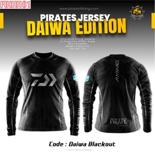 (Fuhui01) ร้านตกปลา แบบเติมอากาศ | Baju DAIWA BLACKOUT EDITION | เสื้อกีฬาตกปลา DAIWA BLACKOUT EDITION