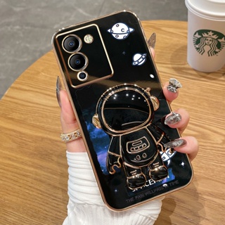 เคสซิลิโคน พิมพ์ลายนักบินอวกาศ Nasa ชุบไฟฟ้า หรูหรา คุณภาพสูง สําหรับ Infinix Note 12 G96 X670