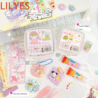 Lilyescub ชุดสติกเกอร์ Guka Guka แฮนด์เมด Diy ของเล่นเสริมการเรียนรู้เด็ก