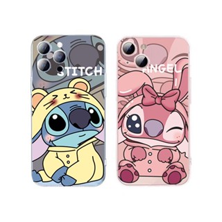 เคสโทรศัพท์มือถือ Tpu นิ่ม ลายการ์ตูน Stitch น่ารัก สีชมพู สีฟ้า สําหรับ Huawei Nova 7i 3i 5T 9 SE Y9S P30 Lite Honor X8 X9A X8A X7A X9 X7 20 50 Y9 Prime 2019