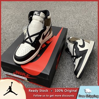 Nk Air Jordan 1 Retro High OG Dark Mocha รองเท้าวิ่ง รองเท้ากีฬา สําหรับผู้ชาย และผู้หญิง 2022