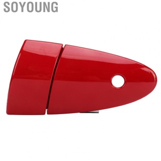 Soyoung 72181 SZT 003 Direct Replacement Fadeproof Outside Door Handle Durable Left Door Outer Handle ABS Housing Painted Red for Car