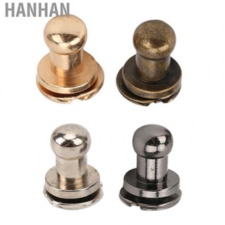 Hanhan Chicago Screws  Button Stud 200 Sets 0.3x0.2in  for Leather