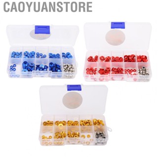 Caoyuanstore RC Screw Washer Kit Anodic Oxidation  RC Flat Washer for RC Automobile for 1/10 RC Car