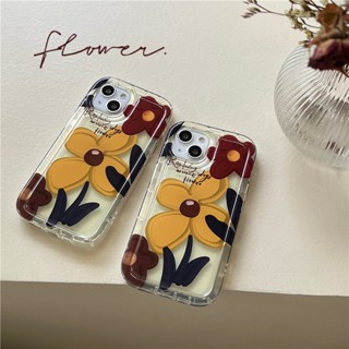 Yiki|เคสโทรศัพท์มือถือแบบนิ่ม ลายภาพวาดสีน้ํามัน รูปดอกไม้สีเหลือง สําหรับ Huawei Honor 80GT 80SE 80 Pro 80 70 Pro 70 60SE 60 Pro 60 20 9X Pro Y9S