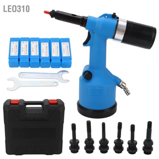 Leo310 1/4 Pneumatic Rivet Nut Gun ชุดเครื่องมือโลดโผนอุตสาหกรรมไฮดรอลิกอากาศอัตโนมัติเต็มรูปแบบ M3-M12