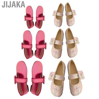 Jijaka One Stroke Shoes  Soft Lining Adjustable Wear Resistant Stylish Women Buckle Shoe Breathable  for Travel