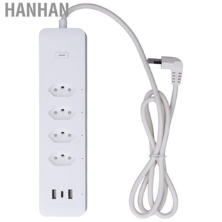 Hanhan Smart Power Strip for  Surge Protector with 4 Individually Controlled Outlets 2 USB and 1 Type C Port 10A 250V Socket