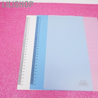 Lilishop Kids Clipboard A4 Clear HD Scale Good Flexibility PVC Material Writing Effortless School Supplies