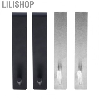 Lilishop 2Pcs Shower Door Hook Stainless Steel 18x3cm Toilet Door Hooks For Athroom Door