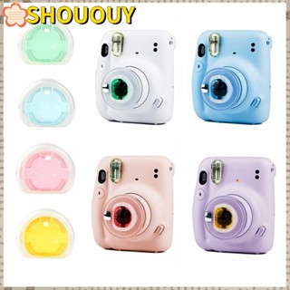 SHOUOUY ฟิลเตอร์กระจกกรองแสง คุณภาพสูง สําหรับกล้อง Instax Mini 11 4 ชิ้น