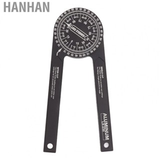 Hanhan Aluminum Protractor Angle Finder  2  Engraving Scales Miter  Protractor Practical  for Measurement for Carpenters