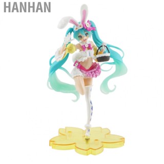 Hanhan Bunny Girl Model  Fun Playing Odorless Girl Figurine Pretty Design Present Plastic  for Bedroom